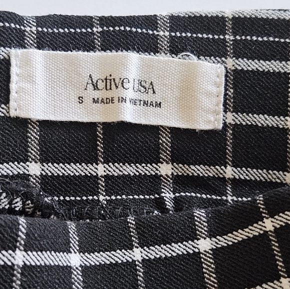 Women's Stretch Plaid High-Waisted Mini Bodycon A-Line Short Shorts Size Small - Picture 5 of 6